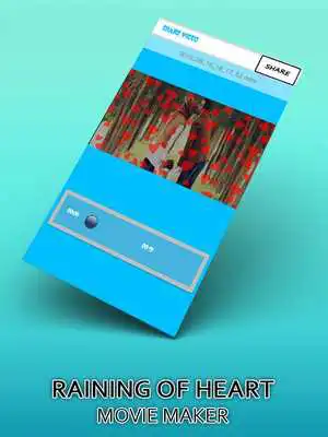 Play Heart Fall effect in video