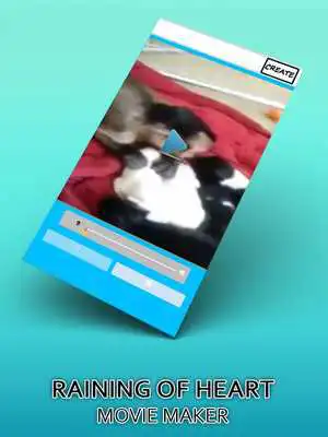 Play Heart Fall effect in video