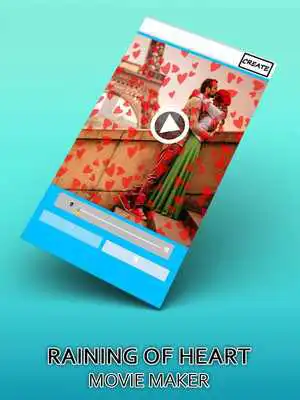 Play Heart Fall effect in video