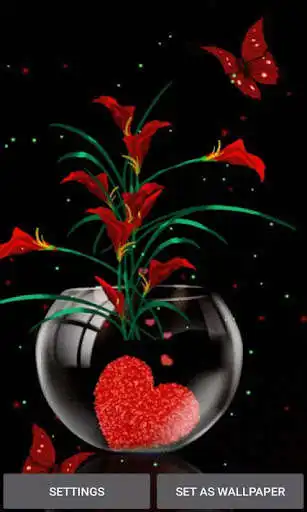 Play Heart Flowers Pot LWP  and enjoy Heart Flowers Pot LWP with UptoPlay