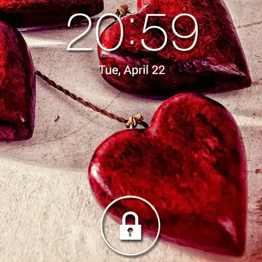 Play Heart lock screen APK