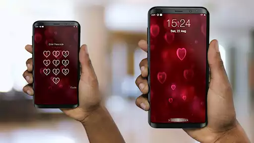 Play Heart lock screen as an online game Heart lock screen with UptoPlay