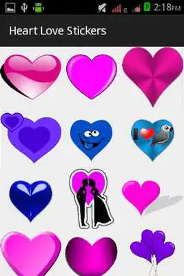 Play Heart Love Stickers