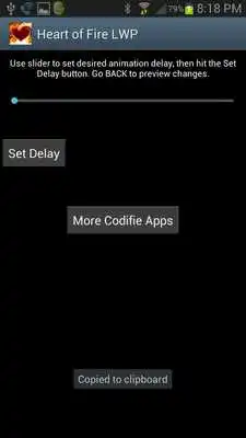 Play Heart of Fire Live Wallpaper