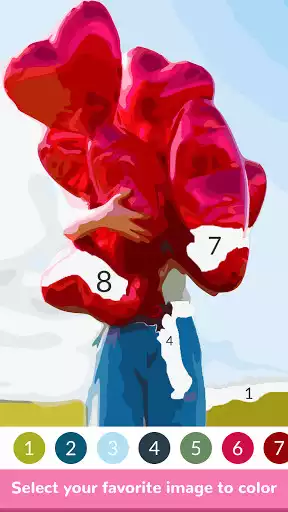 Play Heart Paint Color by Number as an online game Heart Paint Color by Number with UptoPlay