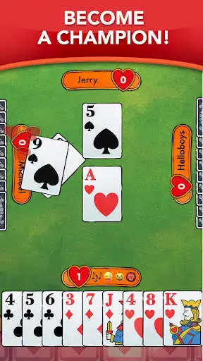 Play Hearts - Card Game Classic as an online game Hearts - Card Game Classic with UptoPlay