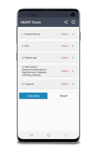 Play HEART Score Calculator as an online game HEART Score Calculator with UptoPlay
