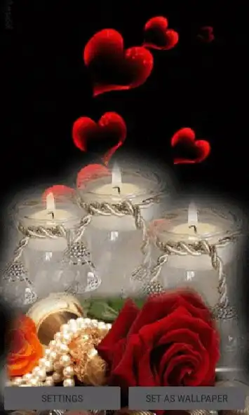 Play Hearts Falling Live Wallpaper