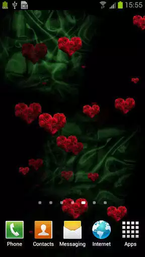 Play Hearts Live Wallpaper Free