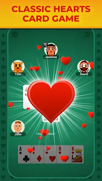 Play Hearts Mania! Card Game as an online game Hearts Mania! Card Game with UptoPlay