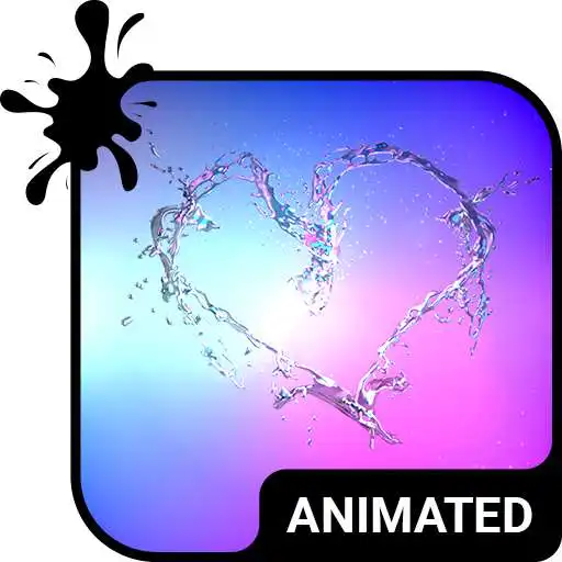 Play Heart Splash Animated Keyboard + Live Wallpaper APK