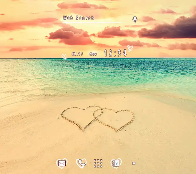 Play Heart Sunset Theme +HOME  and enjoy Heart Sunset Theme +HOME with UptoPlay