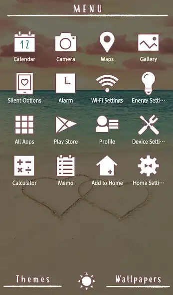 Play Heart Sunset Theme +HOME as an online game Heart Sunset Theme +HOME with UptoPlay