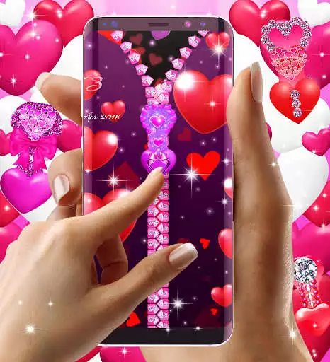 Play Heart Zipper Lock Screen  and enjoy Heart Zipper Lock Screen with UptoPlay