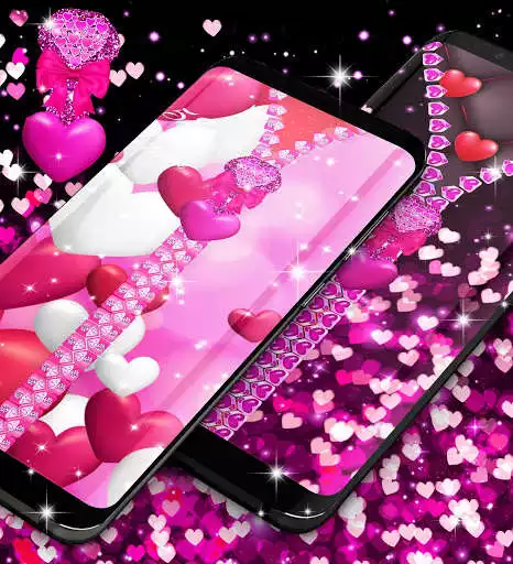 Play Heart Zipper Lock Screen as an online game Heart Zipper Lock Screen with UptoPlay