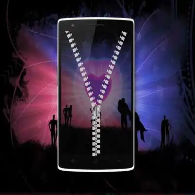 Play Heart Zipper Screen Lock
