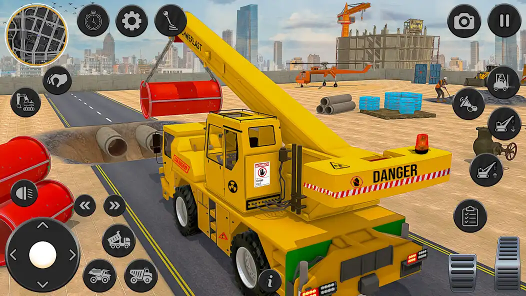 Play Heavy Construction Sim Game 3D as an online game Heavy Construction Sim Game 3D with UptoPlay