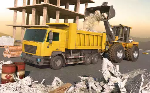 Play Heavy Crane Excavator Construction Transport as an online game Heavy Crane Excavator Construction Transport with UptoPlay