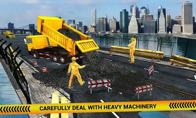 Play Heavy Duty Offroad River Bridge Construction Games