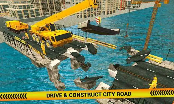 Play Heavy Duty Offroad River Bridge Construction Games