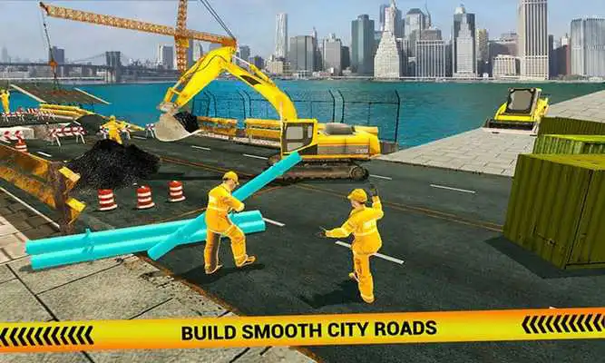 Play Heavy Duty Offroad River Bridge Construction Games