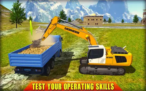 Play Heavy Excavator Crane Simulator 2018 as an online game Heavy Excavator Crane Simulator 2018 with UptoPlay