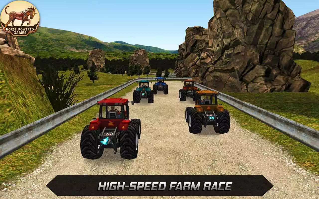 Play Heavy Farm Tractor Racing 3D