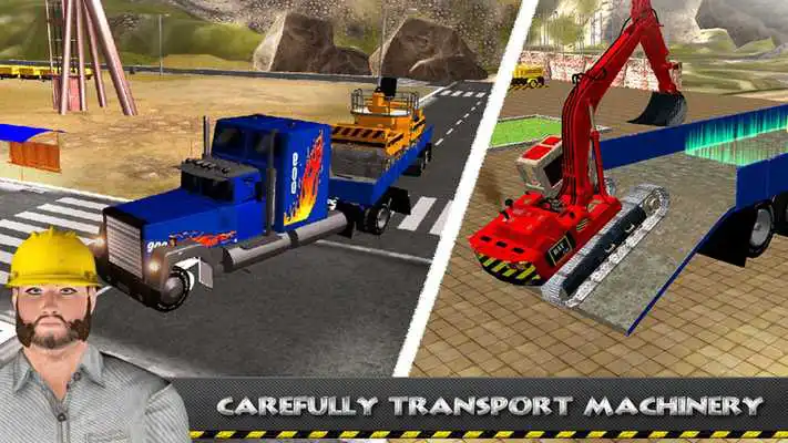 Play Heavy Road Excavator Crane
