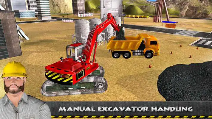 Play Heavy Road Excavator Crane
