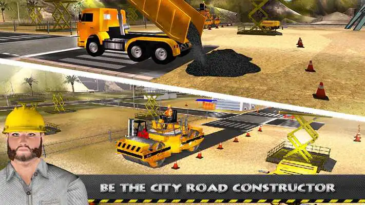 Play Heavy Road Excavator Crane