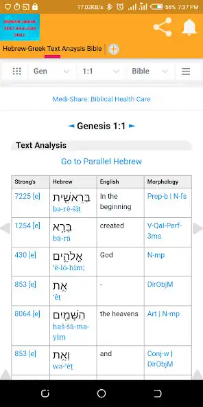 Play Hebrew-Greek Text Anaysis Bibl as an online game Hebrew-Greek Text Anaysis Bibl with UptoPlay