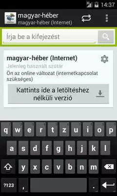 Play Hebrew-Hungarian Dictionary