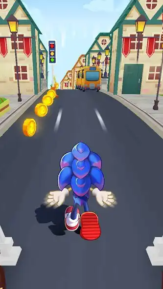 Play Hedgehog 3D Blue Run  and enjoy Hedgehog 3D Blue Run with UptoPlay