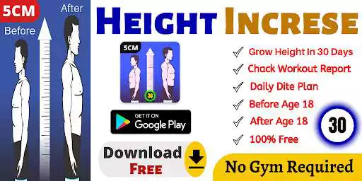 Play Height Increase Exercise - Workout height increase  and enjoy Height Increase Exercise - Workout height increase with UptoPlay