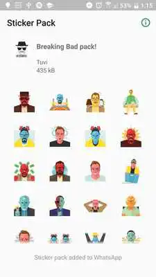 Play Heisemberg Stickers for Whatsapp