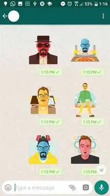 Play Heisemberg Stickers for Whatsapp