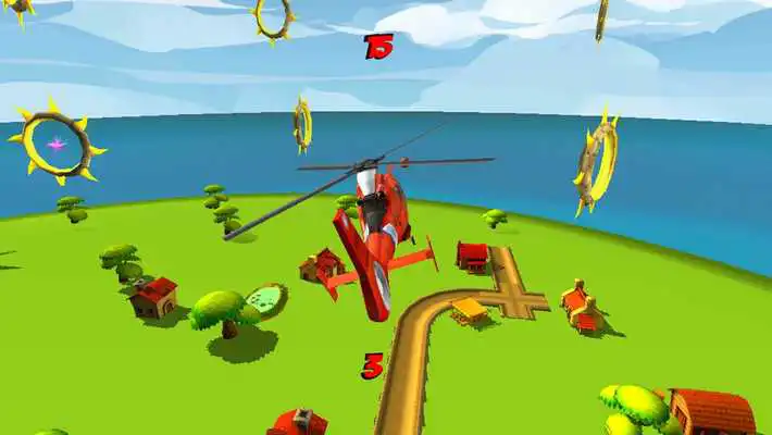Play Helicopter Flying Race Game 3D