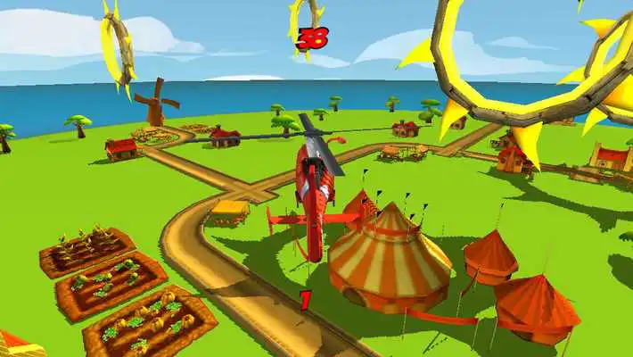 Play Helicopter Flying Race Game 3D