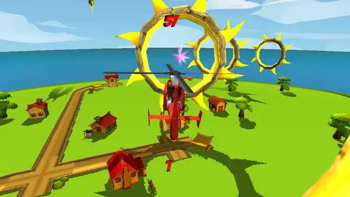 Play Helicopter Flying Race Game 3D