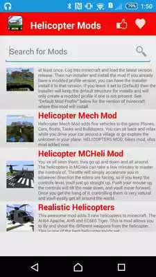 Play Helicopter Mod For MCPE