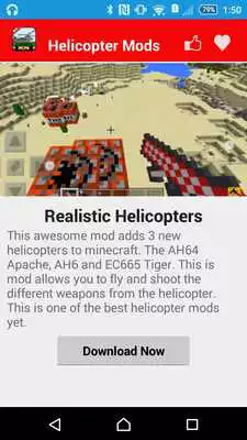 Play Helicopter Mod For MCPE