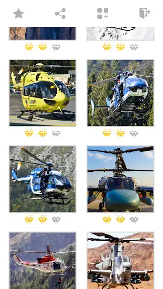Play Helicopter Mosaic Puzzles as an online game Helicopter Mosaic Puzzles with UptoPlay