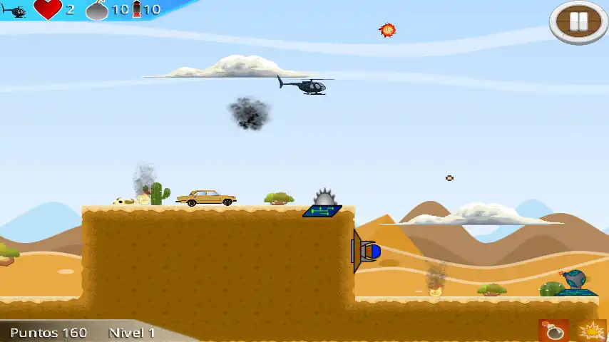 Play Helicoptero vs Alien as an online game Helicoptero vs Alien with UptoPlay
