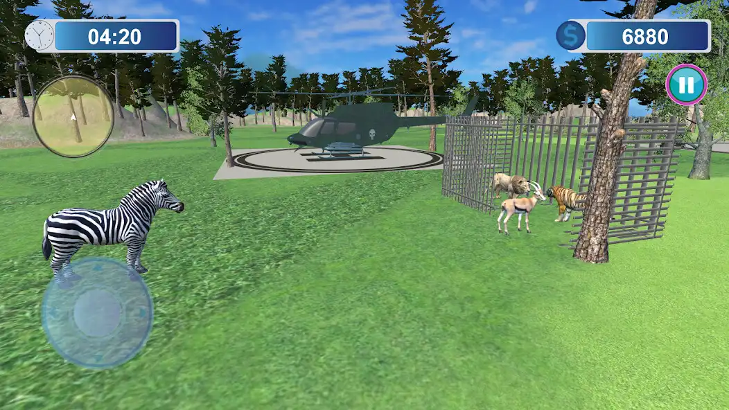 Play Helicopter Rescue Wild Animals as an online game Helicopter Rescue Wild Animals with UptoPlay