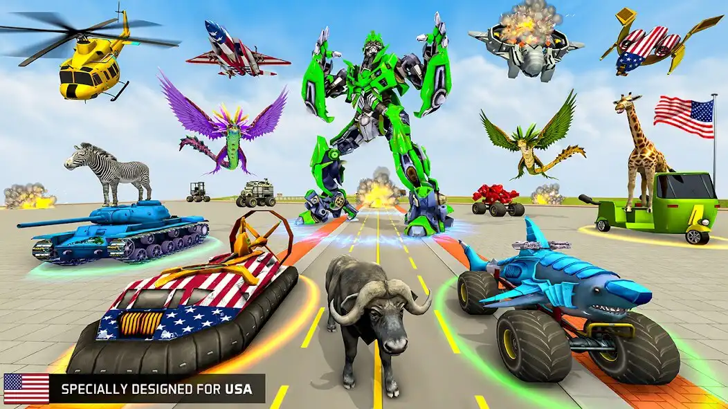 Play Helicopter Robot – Robot Game  and enjoy Helicopter Robot – Robot Game with UptoPlay