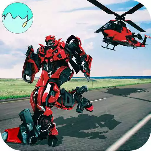 Free play online Helicopter Robot Transform 2018 – Robot War Game  APK
