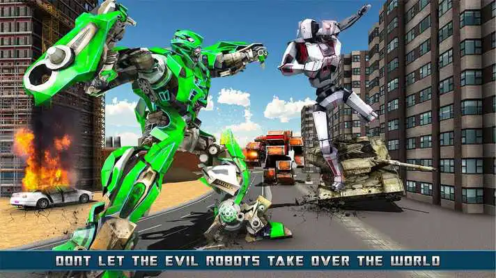 Play Helicopter Robot Transformation Game 2018