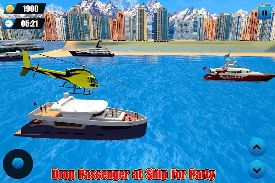 Play Helicopter Taxi Tourist Transport as an online game Helicopter Taxi Tourist Transport with UptoPlay