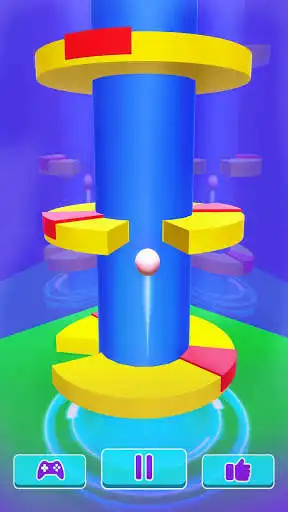 Play Helix Ball Bounce Opposite - Go Up Jumping Ball as an online game Helix Ball Bounce Opposite - Go Up Jumping Ball with UptoPlay