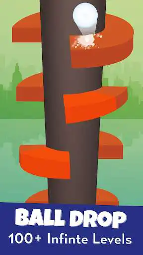 Play Helix Ball Drop as an online game Helix Ball Drop with UptoPlay